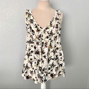 Floral Sleeveless Patterson J Kincaid Top Size Med